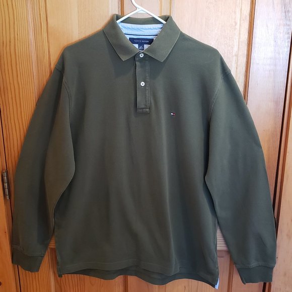 Tommy Hilfiger Men's Long Sleeve Polo Shirt, Size: L - Picture 1 of 16